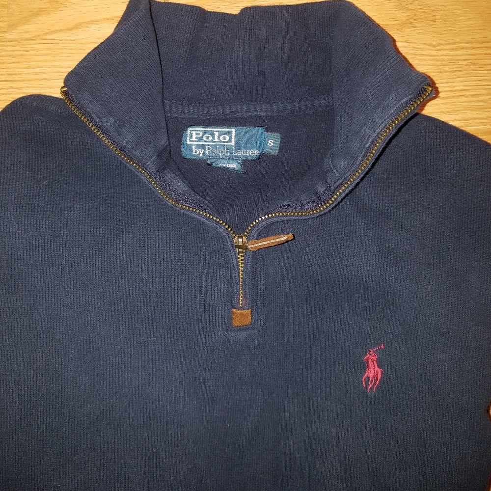 Ralph lauren 1/4 zip Men's sweater Navy Blue